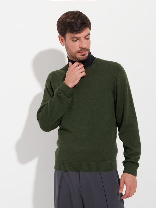 Alaska Sweater Baby Alpaca Color Green