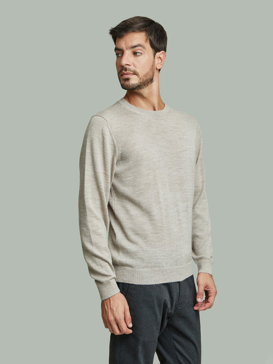 Alaska Sweater Baby Alpaca Color Polvo