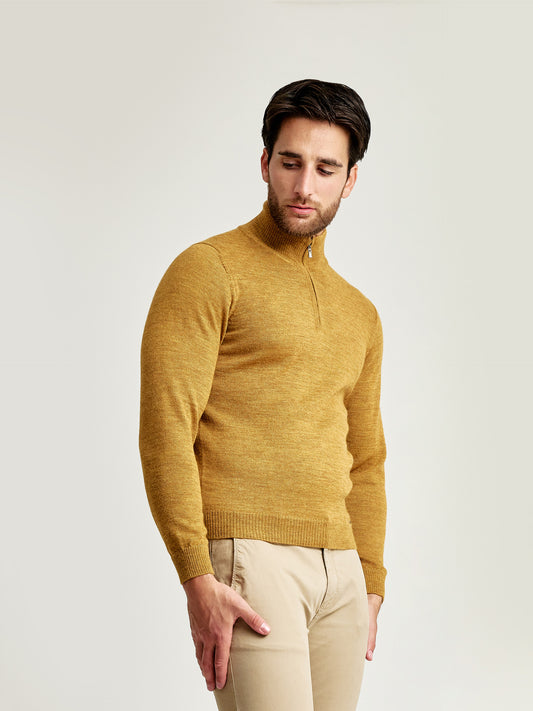 Albert Sweater Baby Alpaca Color Senape
