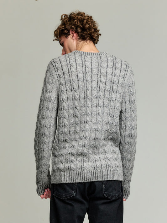 Yasikov Sweater Baby Alpaca Color Grey