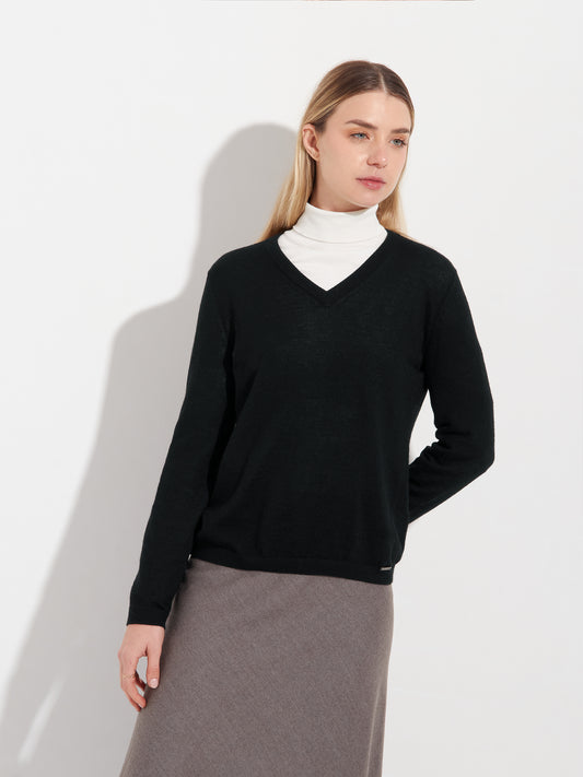 Abril Sweater Baby Alpaca Color Black
