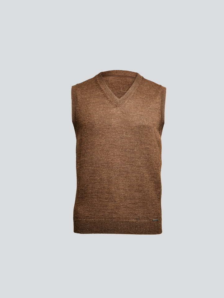 Abel Vest Alpaca Bebé Color Marrón