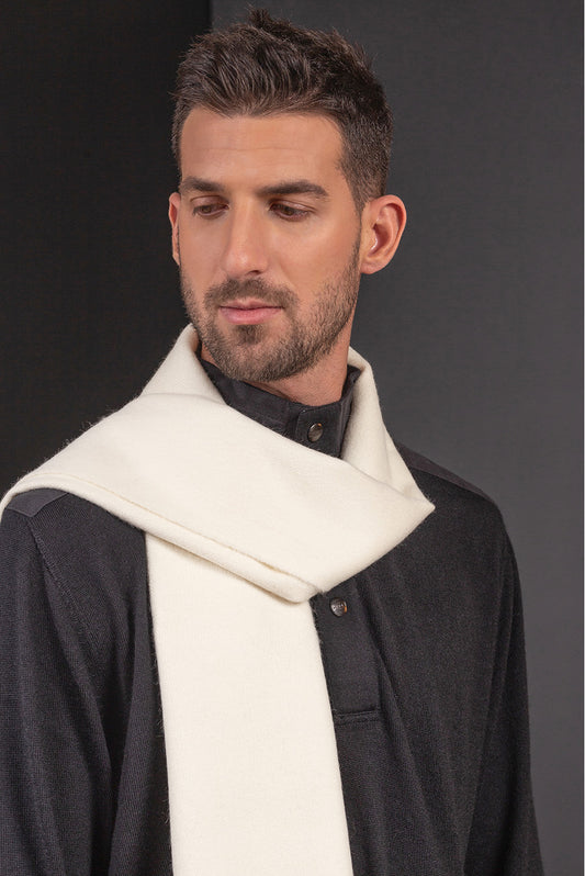 Jamas Scarf Royal Alpaca Color Ecru