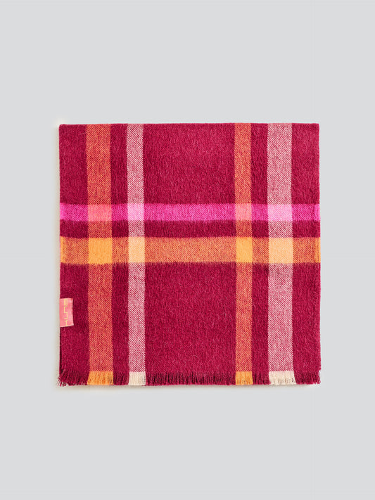 Vallejos Scarf Baby Alpaca Color Cherry