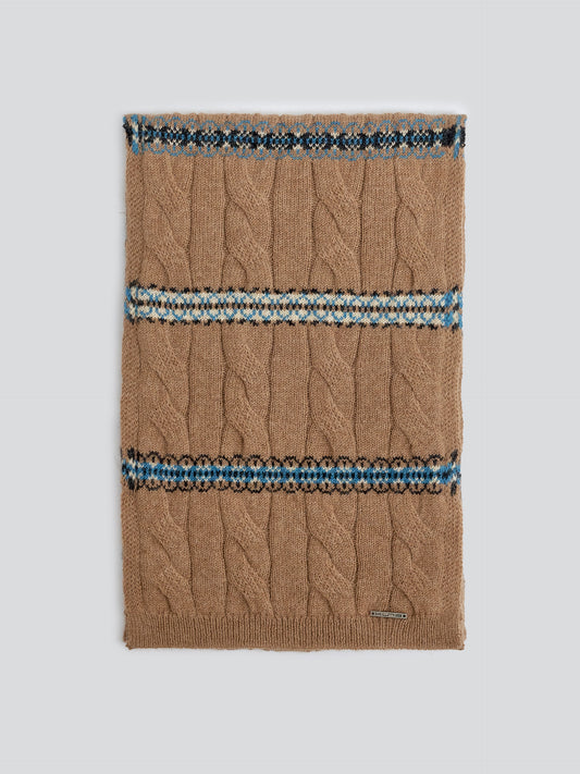 Yoke Scarf Scarf Baby Alpaca Color Camel