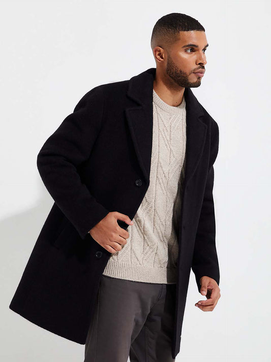 Ydalgo Coat Baby Alpaca Color Black