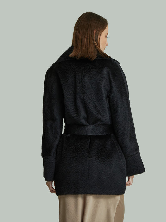Yupiter Coat Baby Suri Alpaca Color Black