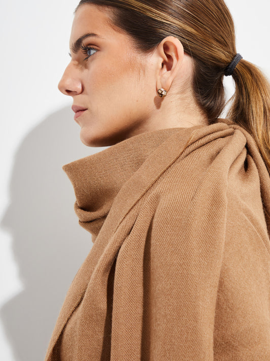 Jee Shawl Royal Alpaca Color Camel
