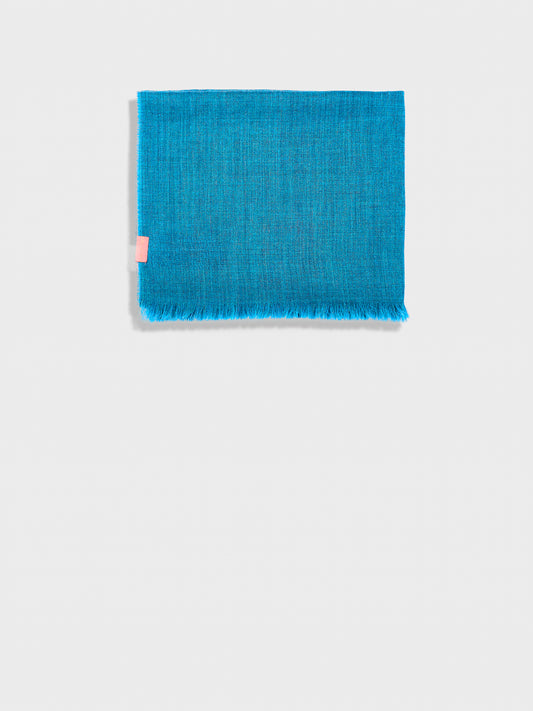 Amareto Shawl Baby Alpaca Color Turquoise