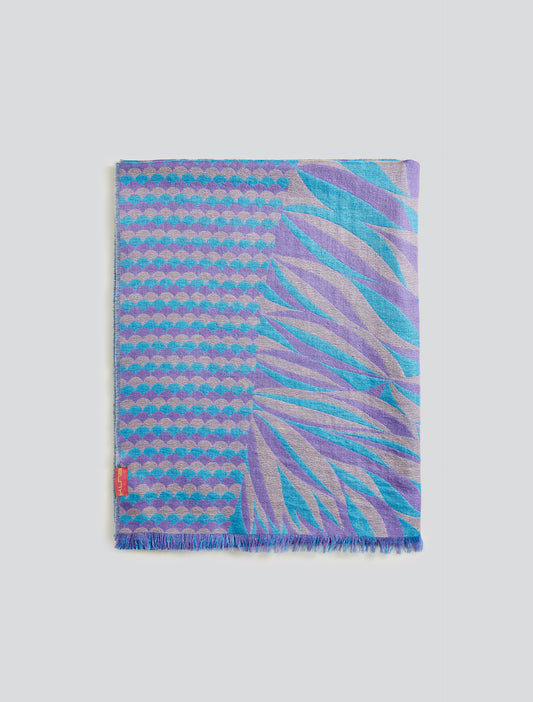 Ysily Shawl Baby Alpaca Color Purple