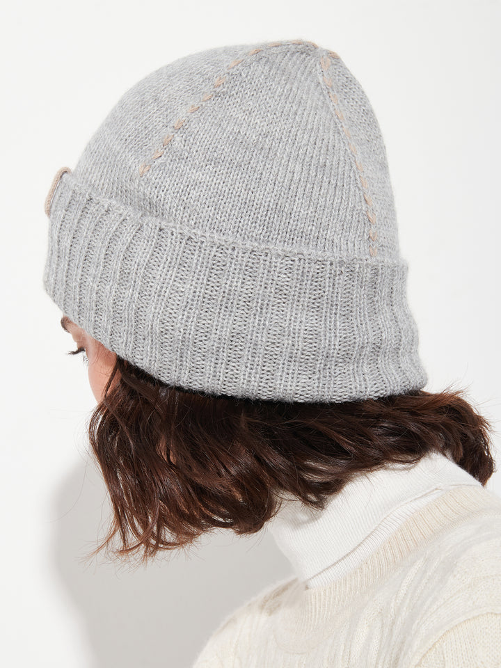 Beanie Hat Baby Alpaca Color Grey