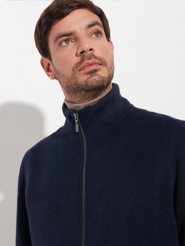 Alois Jacket Baby Alpaca Color Blue