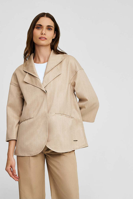 Whitter Coat Alpaca Color Beige