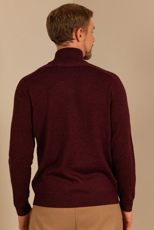 Simon Cardigan Baby Alpaca Color Bitter