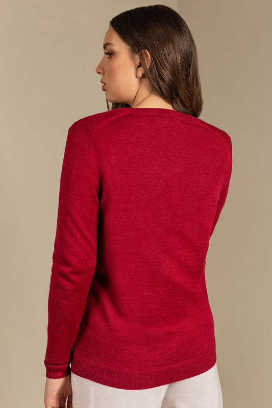 Amanda Cardigan Baby Alpaca Color Rumba
