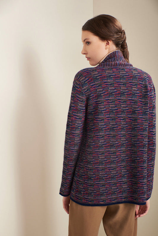 Ucrania Cardigan Baby Alpaca Color Multi