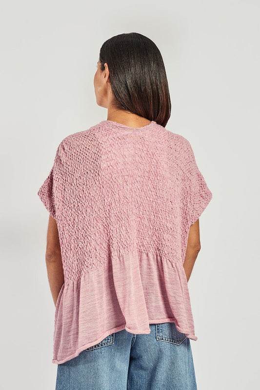 Vista Cardigan Baby Alpaca Color Mosqueta