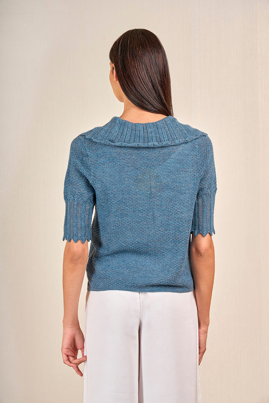 Viviana Cardigan Baby Alpaca Color Atardecer