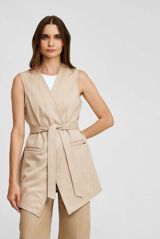 Wise Vest Wool & Baby Alpaca Color Beige