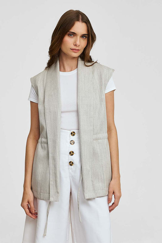 Woodland Vest Wool & Baby Alpaca Color Grey