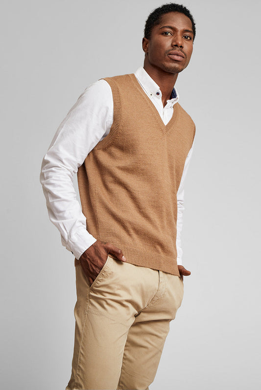 Abel Vest Baby Alpaca Color Camel