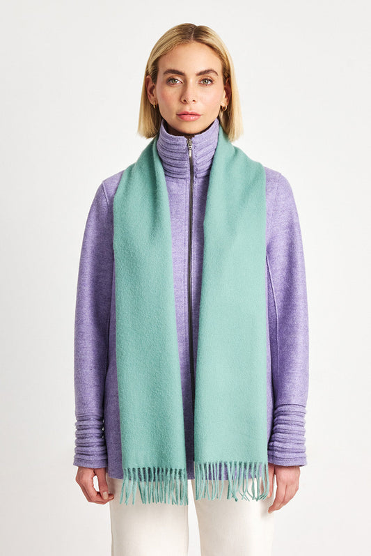 Adrian Scarf Baby Alpaca Color Verde Agua