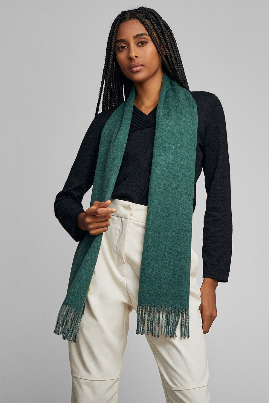 Emerald green cashmere scarf best sale