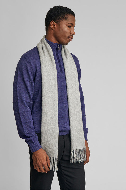 Tundra Scarf Baby Alpaca Color Grey Medio&Grey Claro