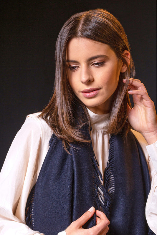 Birmania Scarf Vicuña Color Navy