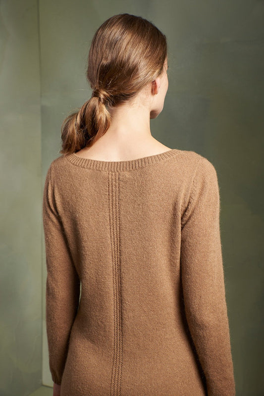 Reyes Dress Baby Alpaca Color Camel