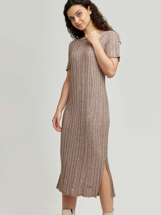 Wasabi Dress Cotton & Baby Alpaca Color Beige
