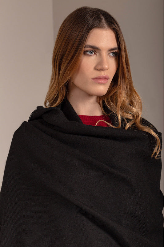 Jee Shawl Royal Alpaca Color Black