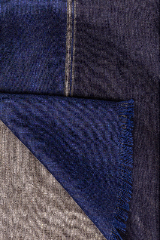 Barnabé Shawl Royal Alpaca & Silk Color Blue
