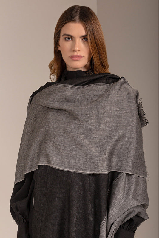 Barnabé Shawl Royal Alpaca & Silk Color Grey