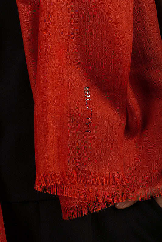 Bari Shawl Royal Alpaca & Silk Color Naranja