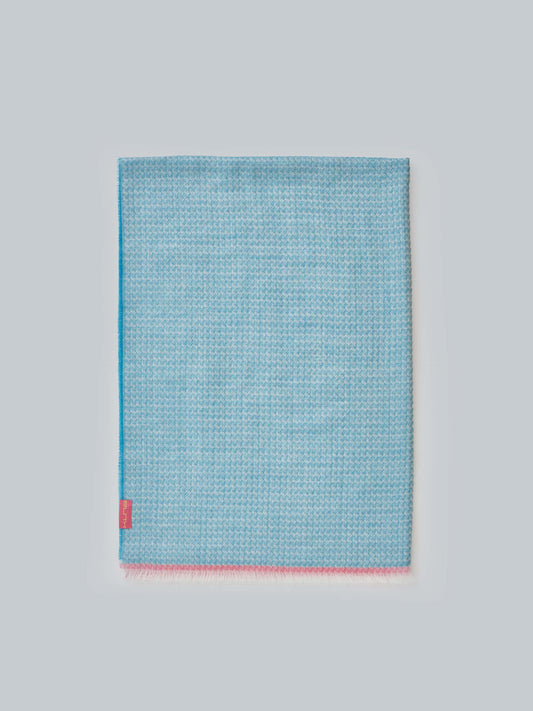 Wayne Shawl Baby Alpaca & Silk Color Turquoise