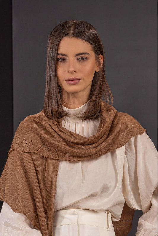 Buganvilla Shawl Alpaca 16 Color Camel