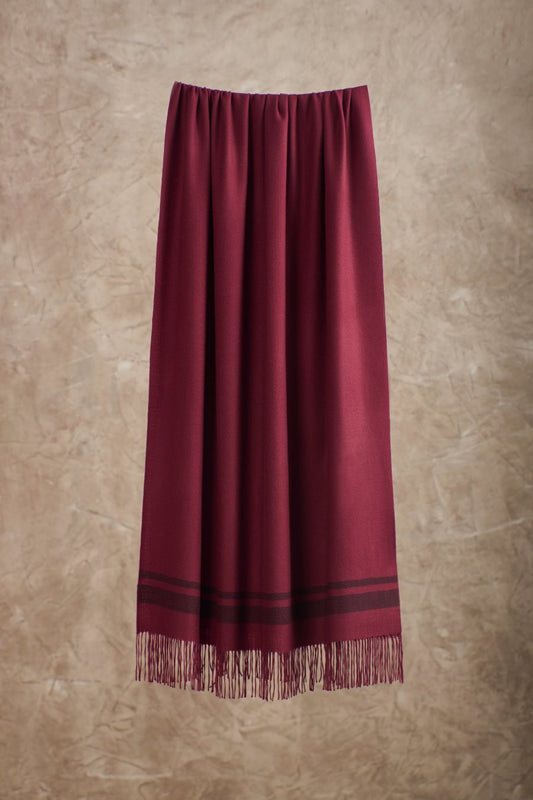 Bolero Shawl Vicuña Color Guinda