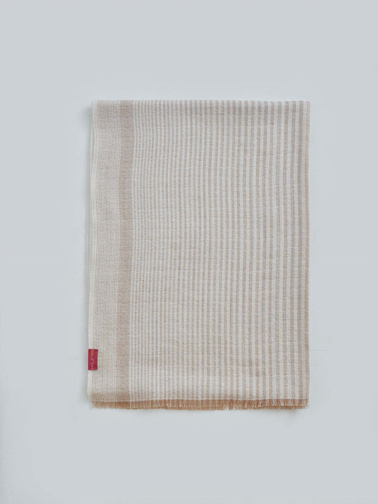 Walden Shawl Cotton & Baby Alpaca Color Beige