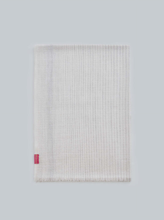 Walden Shawl Cotton & Baby Alpaca Color Ecru