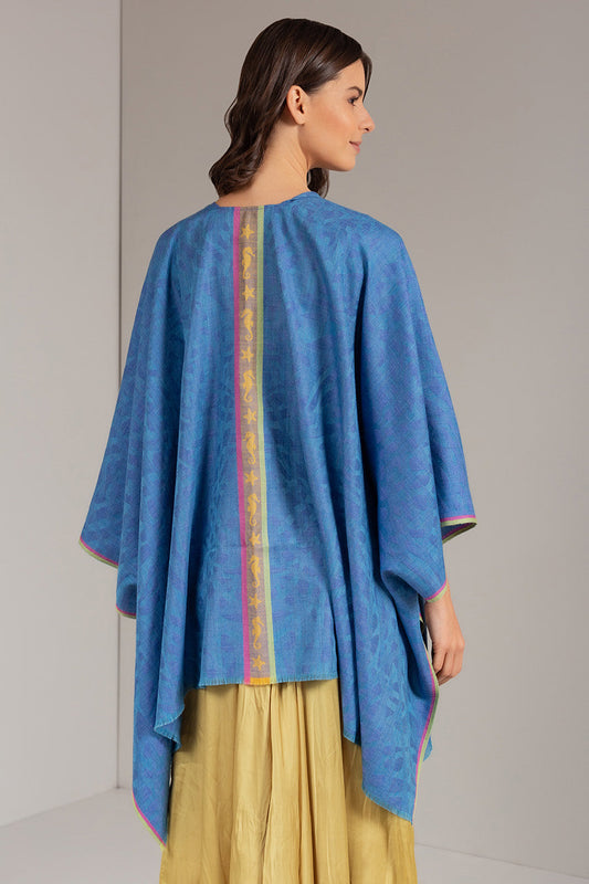Umacollo Cape Baby Alpaca Color Blue