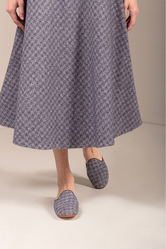 Urtado Shoes Alpaca & Cotton Color Blue