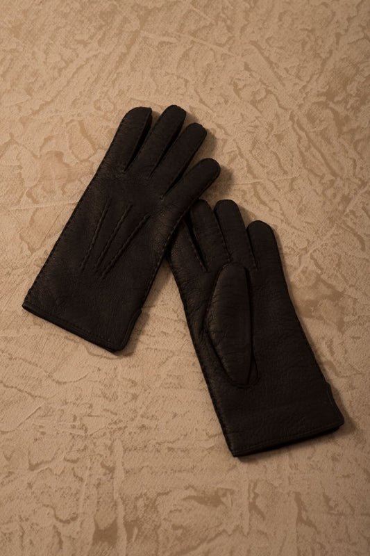 Peccary Gloves Cuero Peccary Color Black