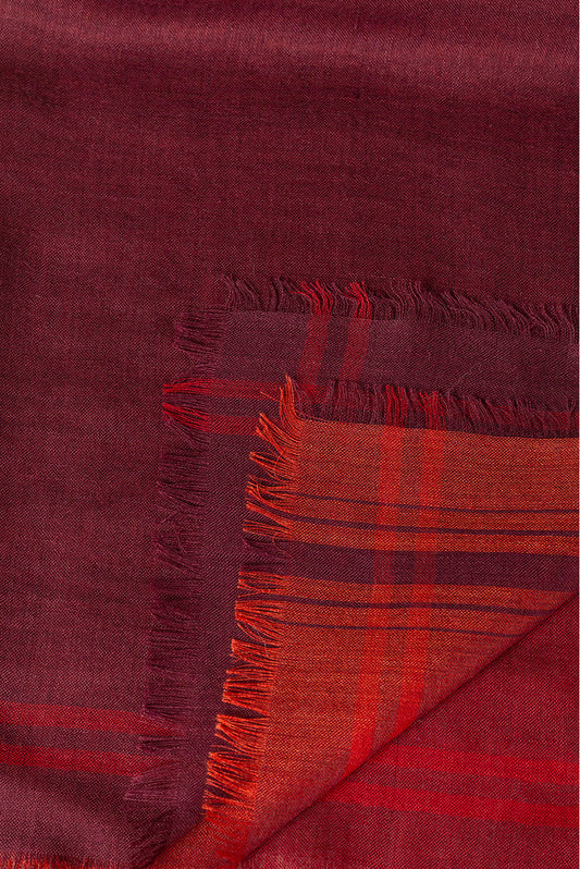 Brigitte -Royal Alpaca & Silk Shawl Royal Alpaca & Silk Color Red