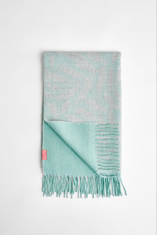 Mantón Weinko Baby Alpaca Color Verde Agua