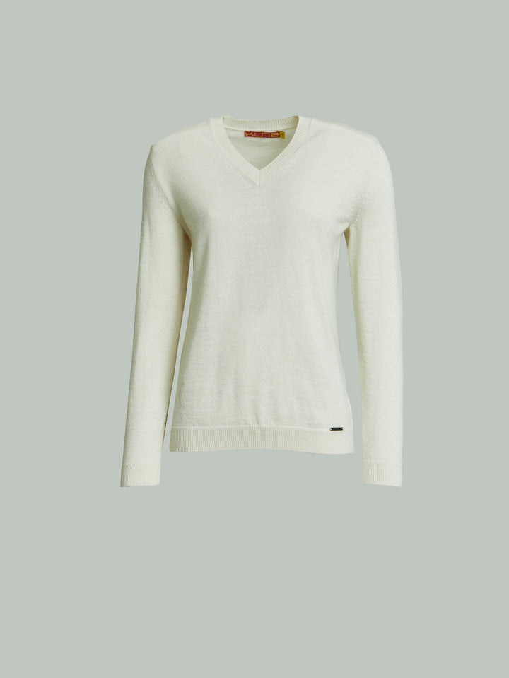 Alicia Sweater Baby Alpaca Color Ecru