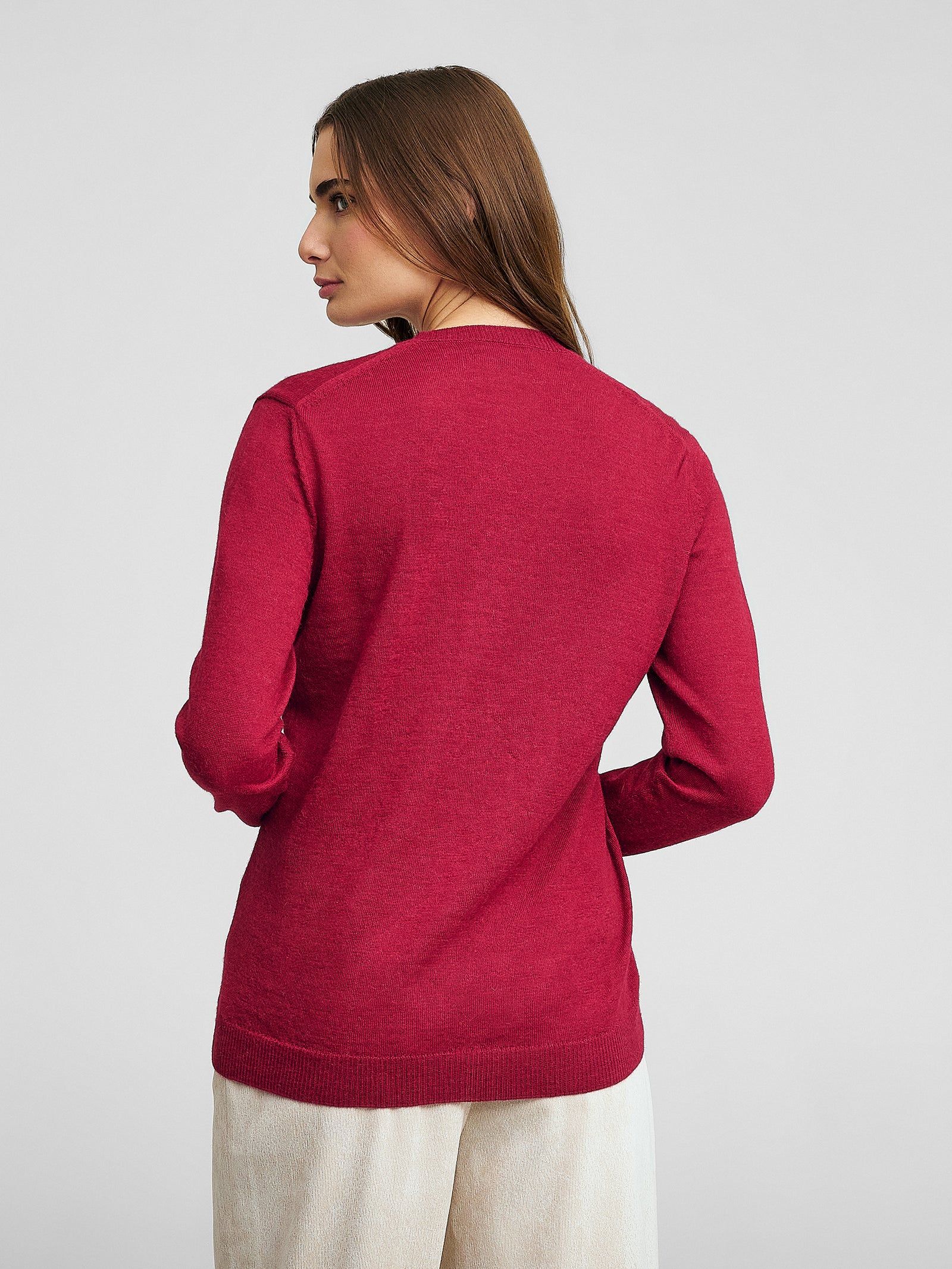 Suéter Alicia De Baby Alpaca Color Rumba