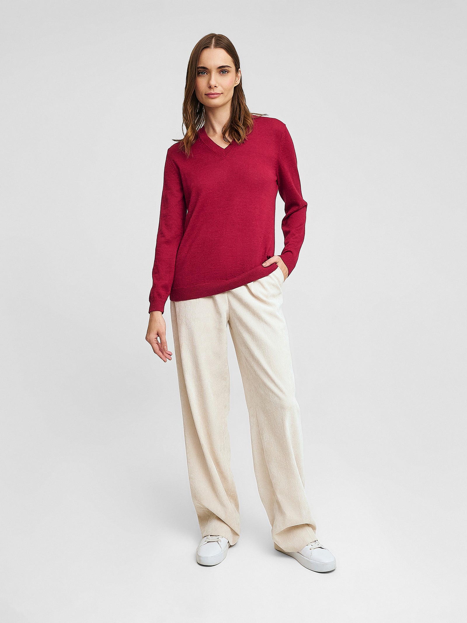 Suéter Alicia De Baby Alpaca Color Rumba