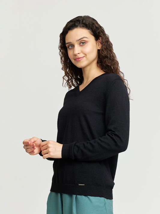Alicia Sweater Baby Alpaca Color Black