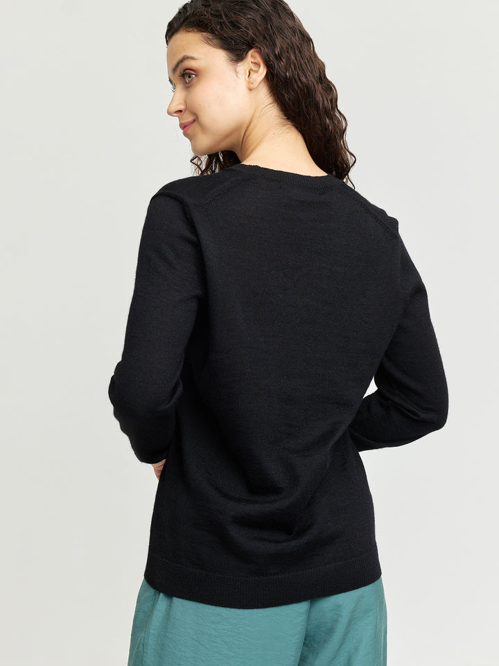Suéter Alicia De Baby Alpaca Color Black